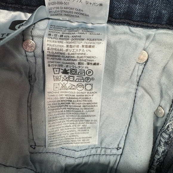 Levis Jeans Mens 33X34 Blue 541 Straight Leg High Rise Dark Wash - Picture 5 of 13